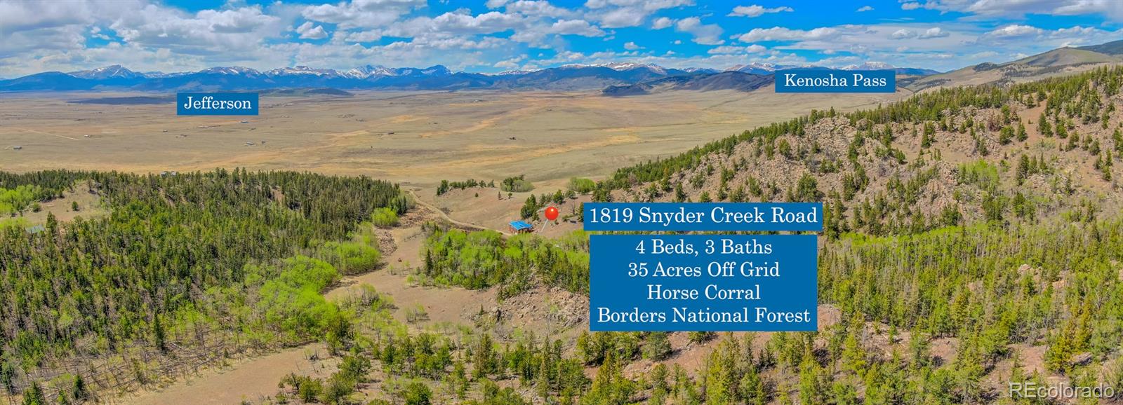 1819 Snyder Creek Road Jefferson CO 80456