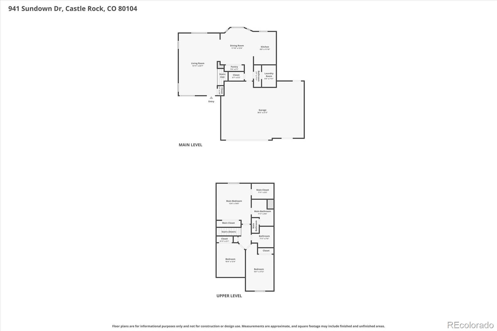 941 Sundown Drive Castle Rock CO 80104