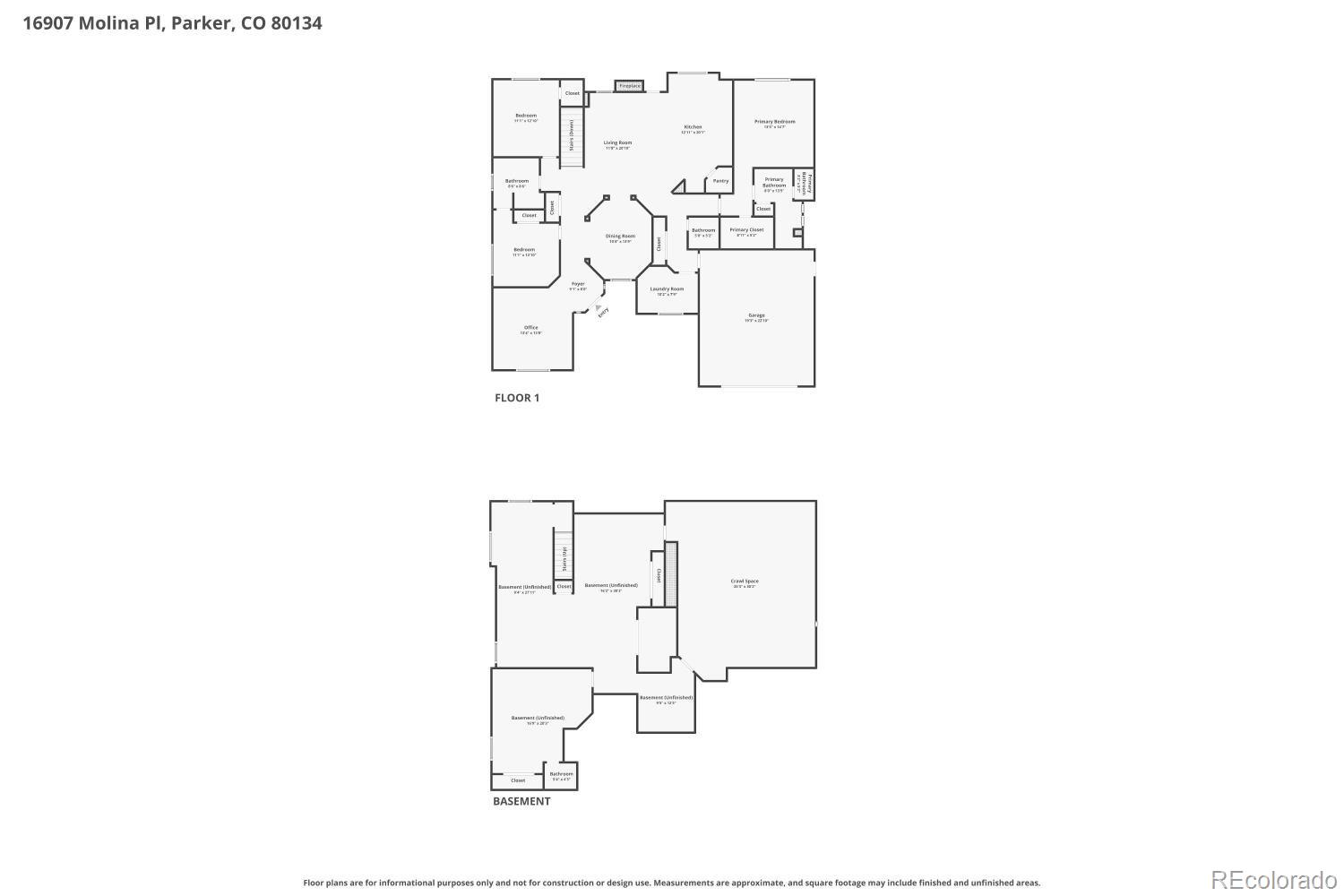 16907 Molina Place Parker CO 80134