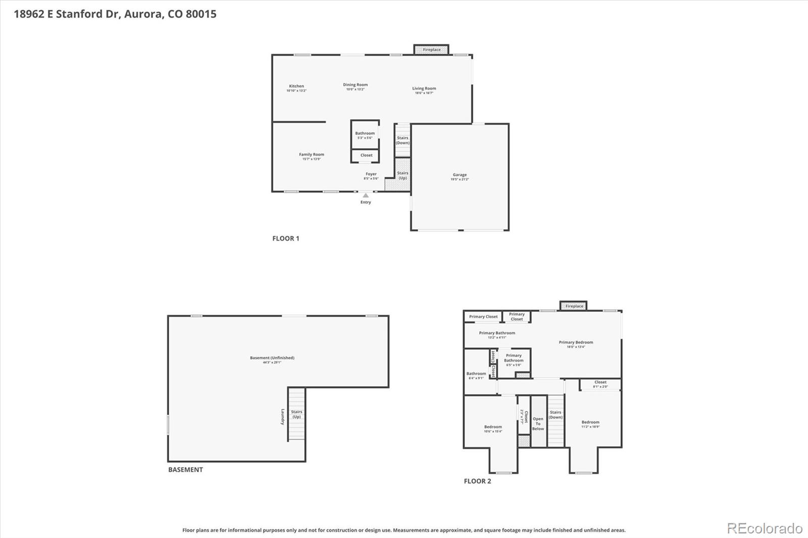 18962 E Stanford Drive Aurora CO 80015