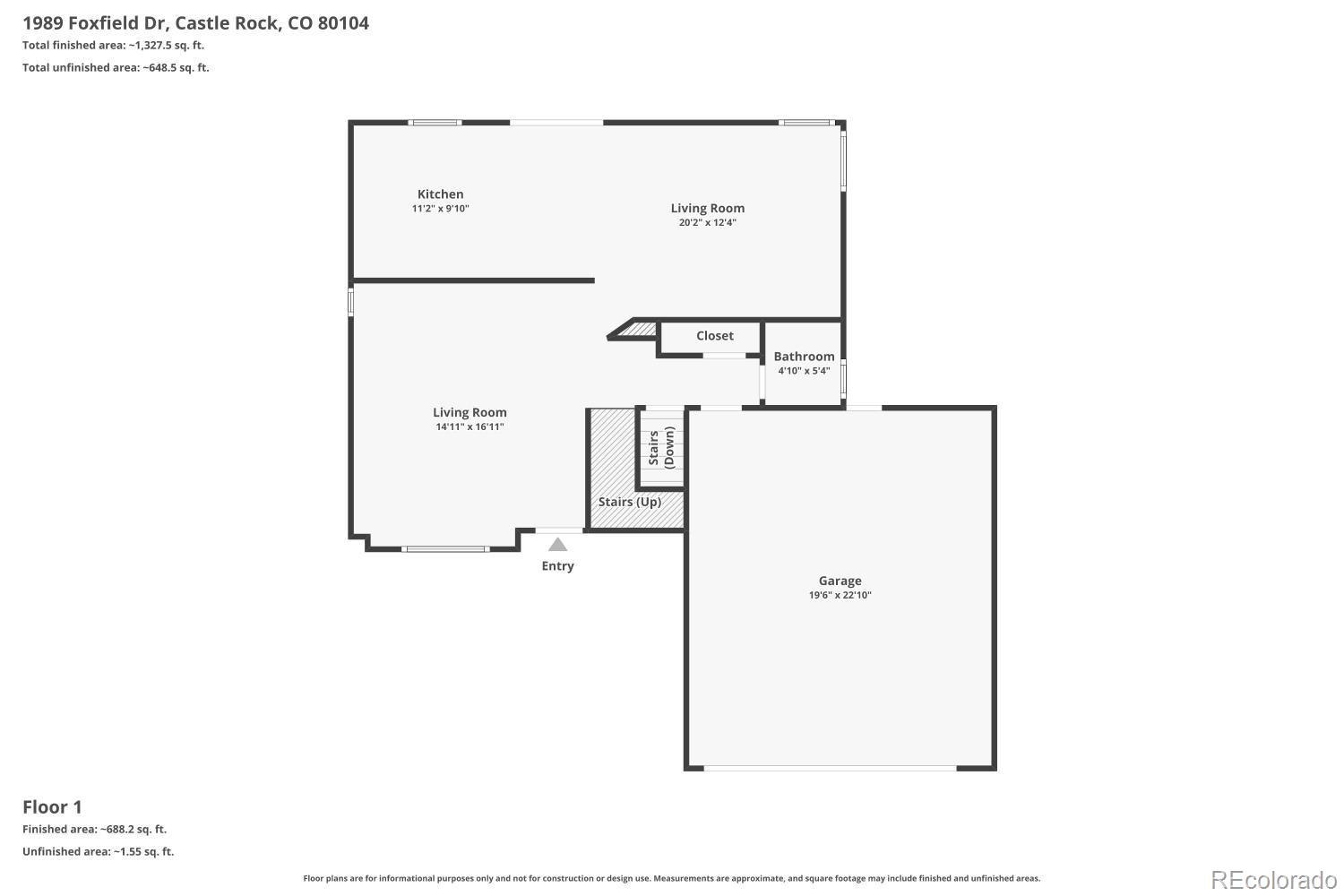 1989 Foxfield Drive Castle Rock CO 80104
