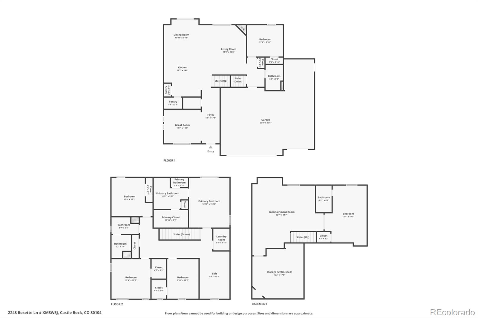 2248 Rosette Lane Castle Rock CO 80104