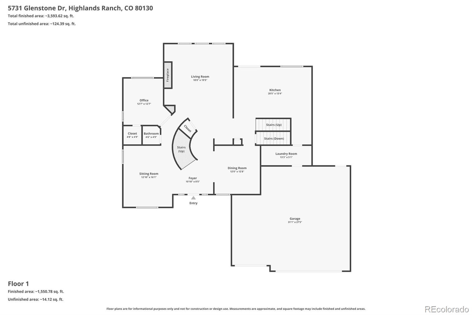 5731 Glenstone Drive Highlands Ranch CO 80130
