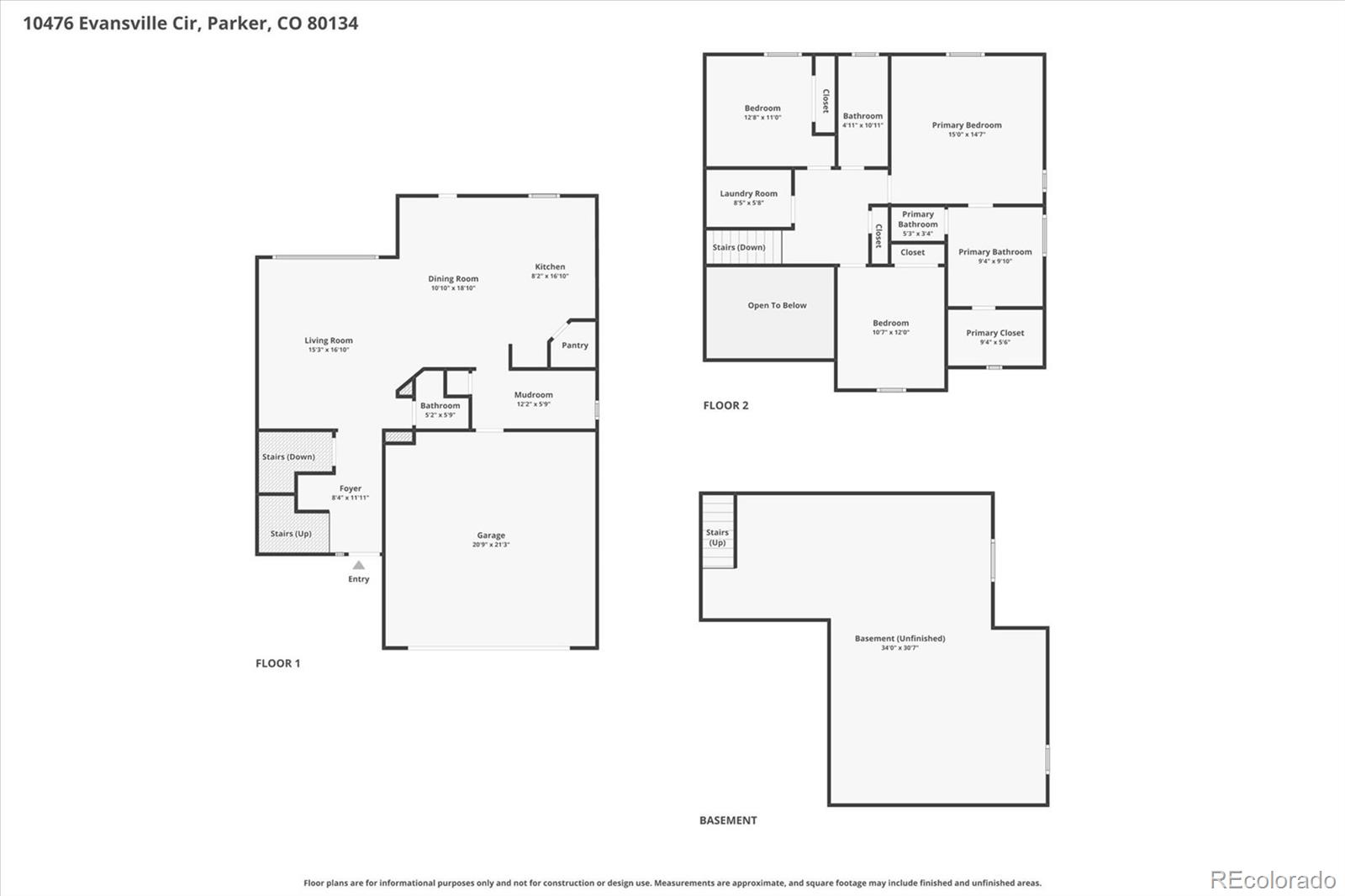 10476 Evansville Circle Parker CO 80134