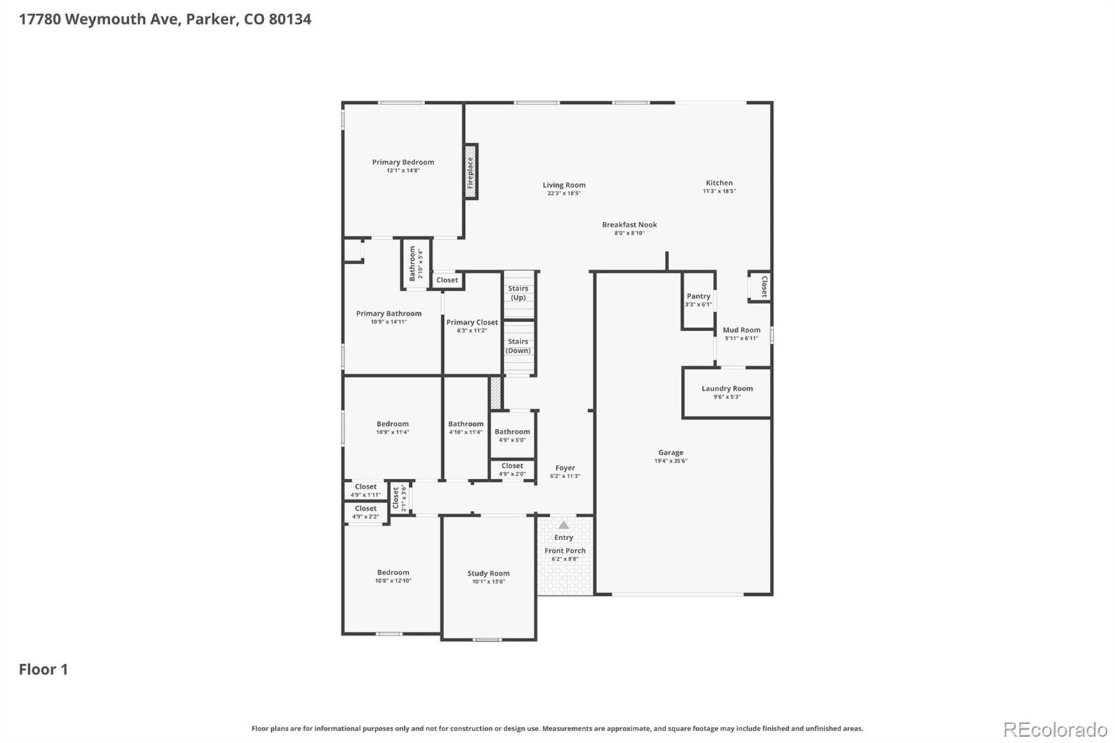 17780 Weymouth Avenue Parker CO 80134
