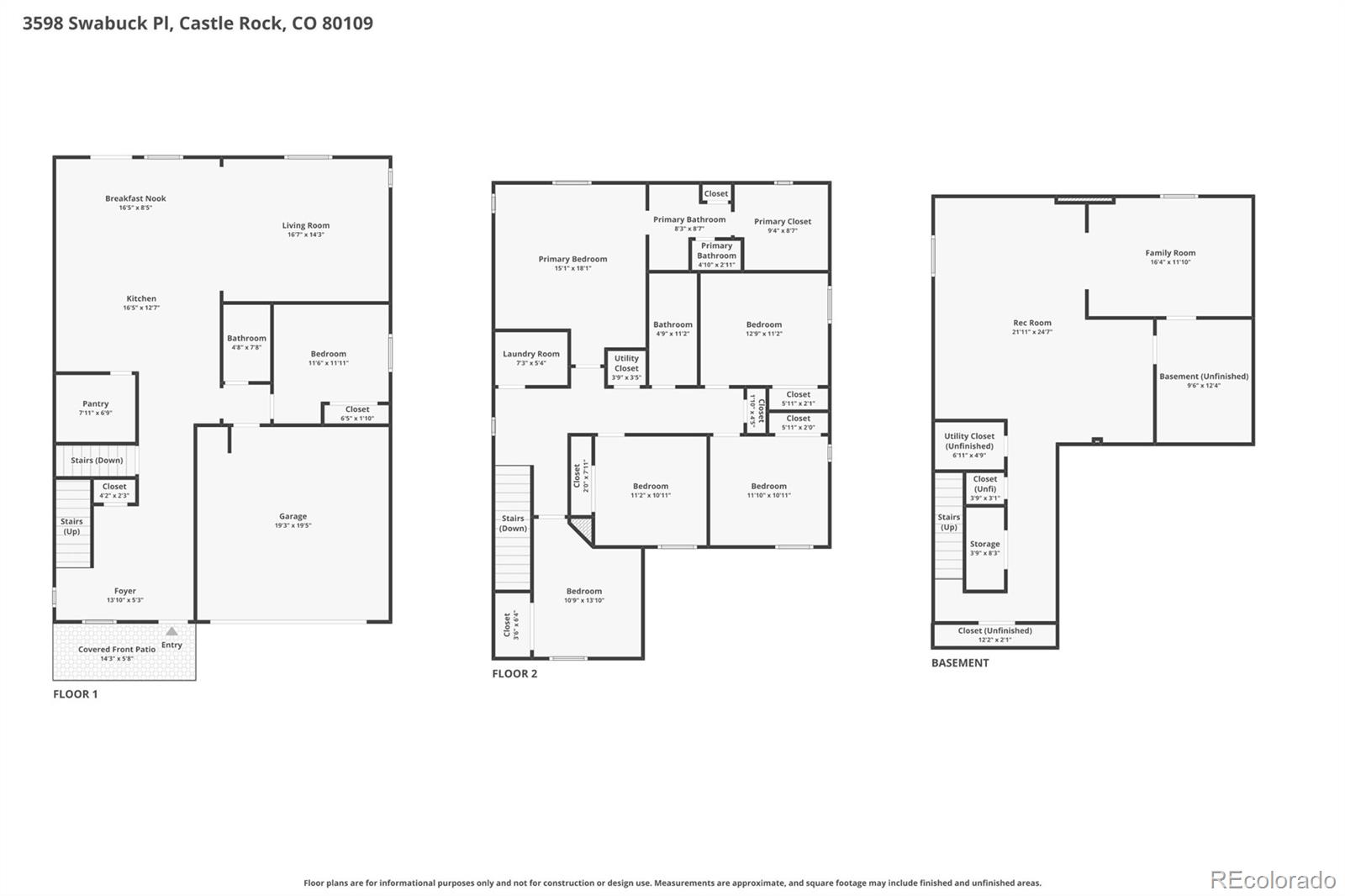 3598 Swabuck Place Castle Rock CO 80109