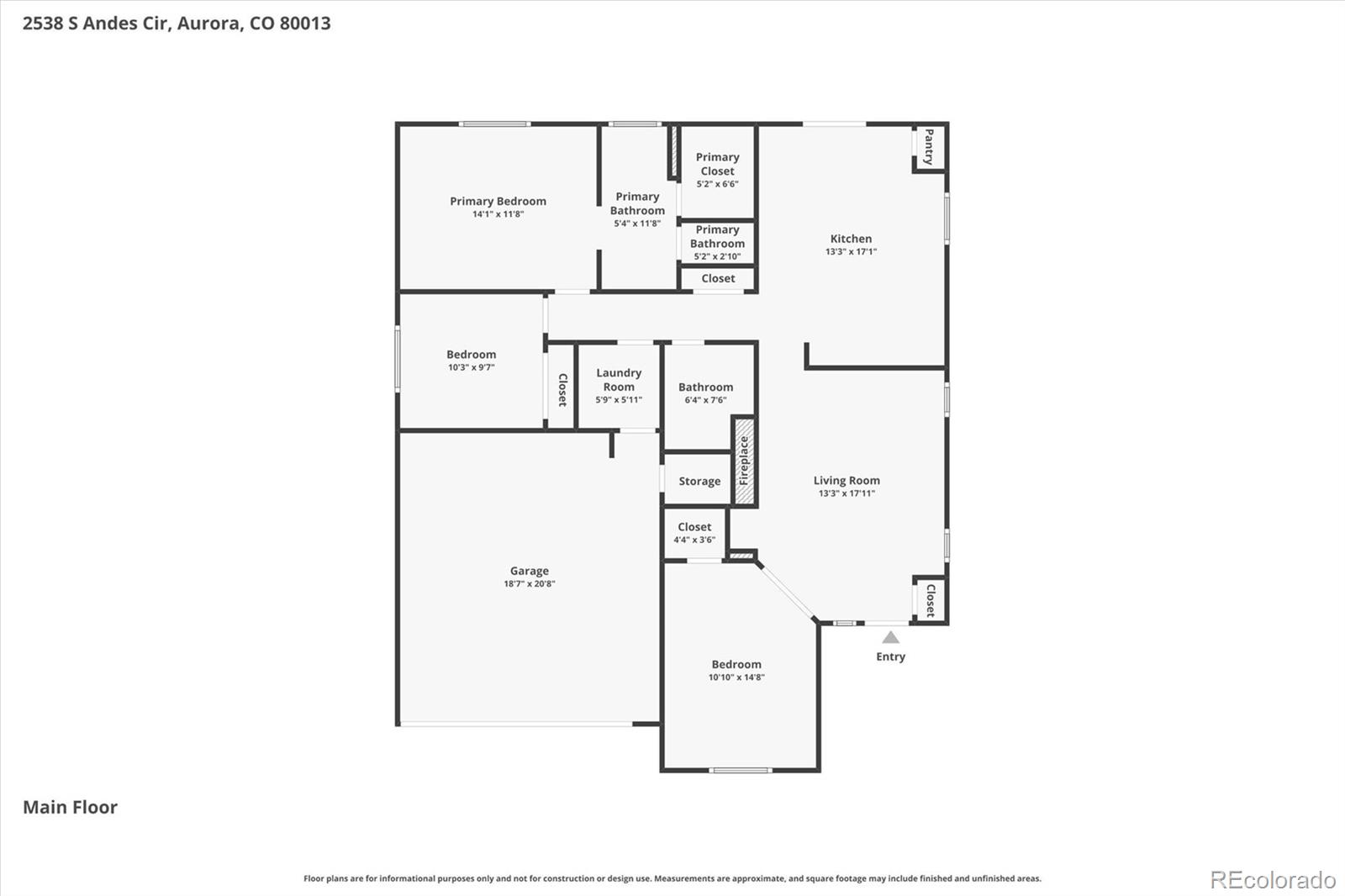 2538 S Andes Circle Aurora CO 80013