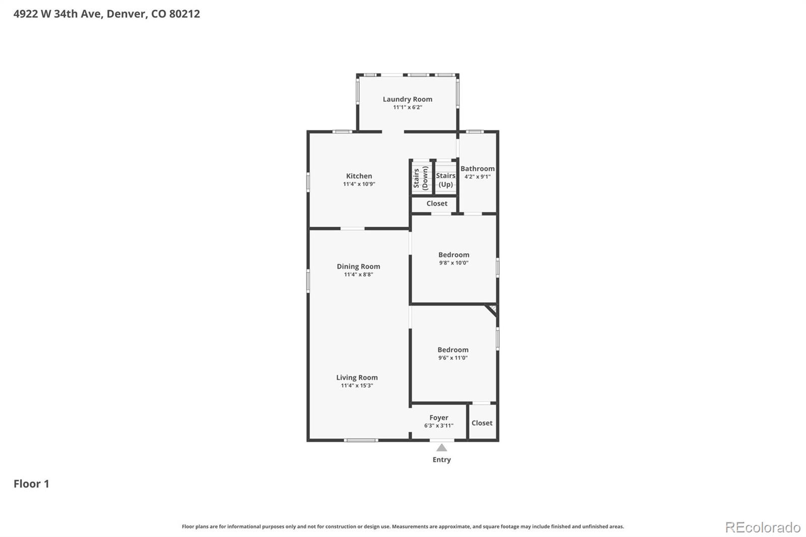 4922 W 34th Avenue Denver CO 80212