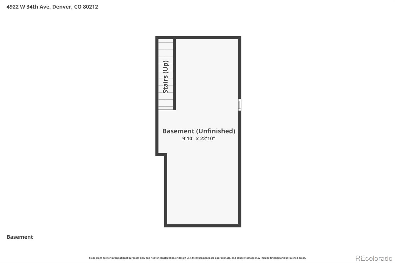 4922 W 34th Avenue Denver CO 80212