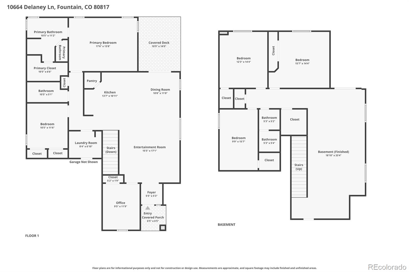 10664 Delaney Lane Fountain CO 80817