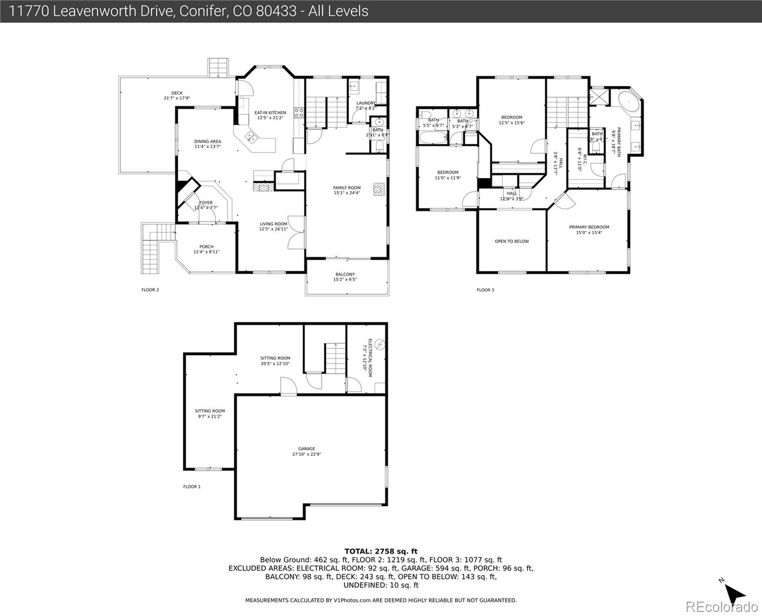 11770 Leavenworth Drive Conifer CO 80433