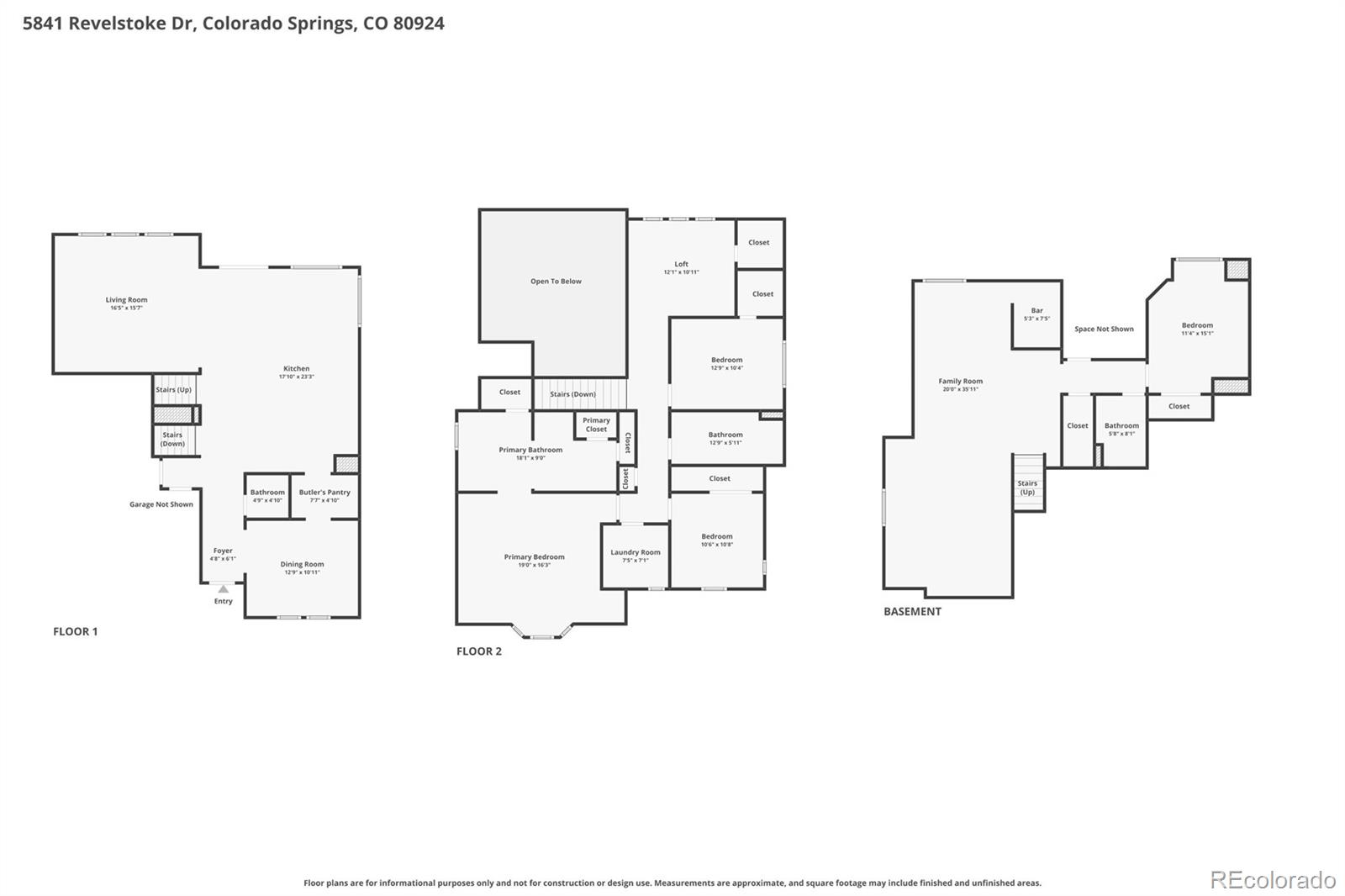 5841 Revelstoke Colorado Springs CO 80924