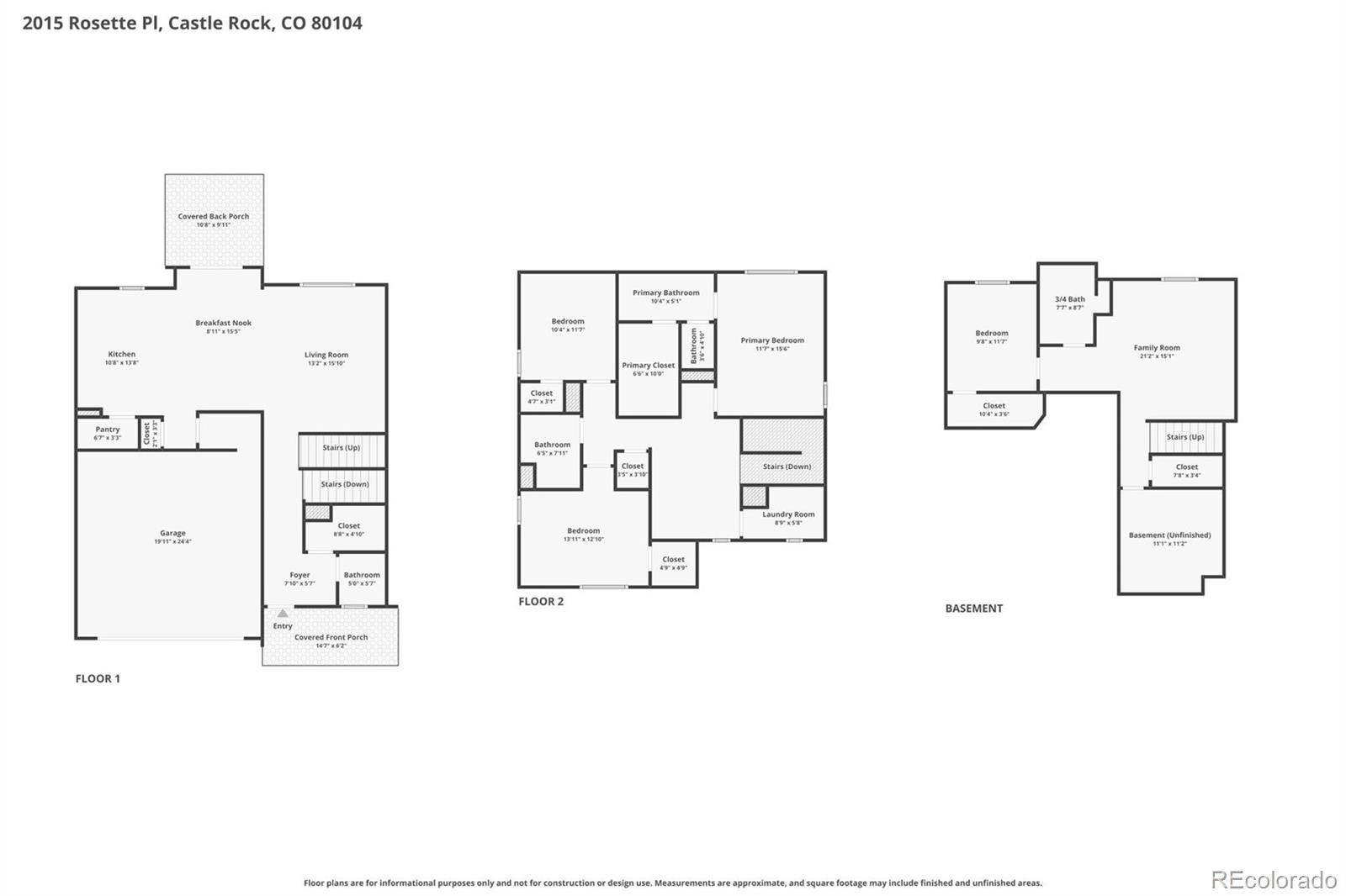 2015 Rosette Place Castle Rock CO 80104