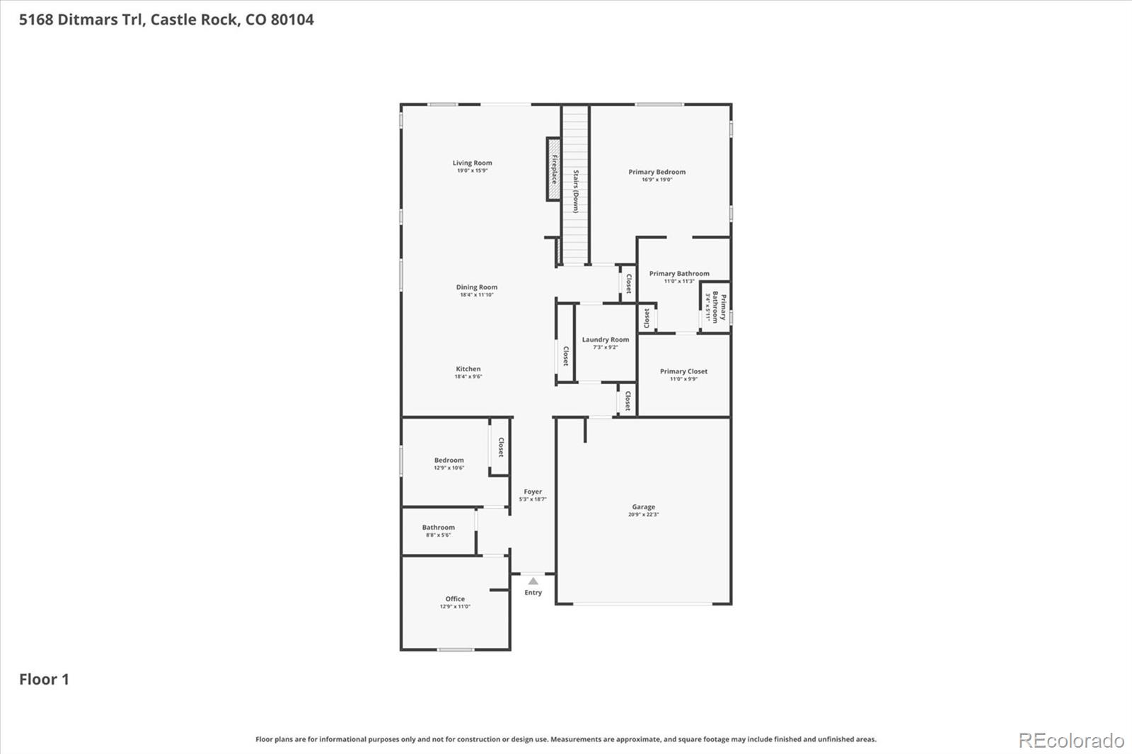 5168 Ditmars Trail Castle Rock CO 80104