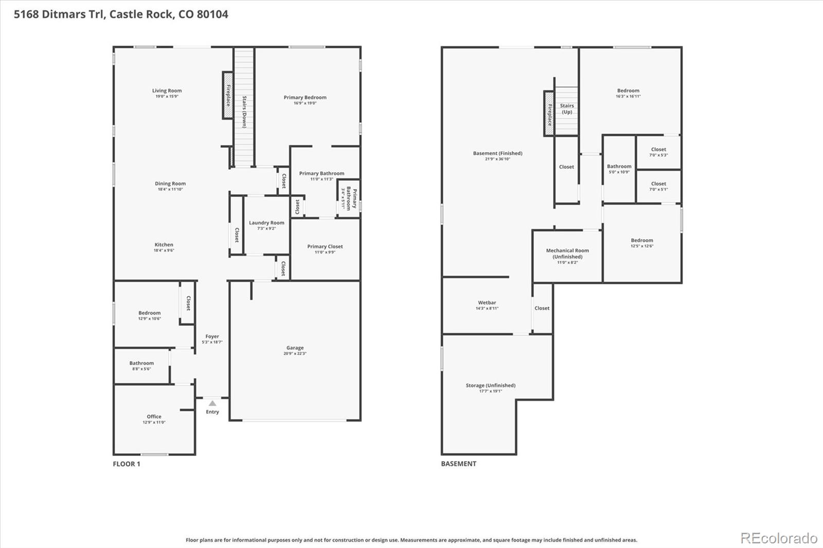 5168 Ditmars Trail Castle Rock CO 80104