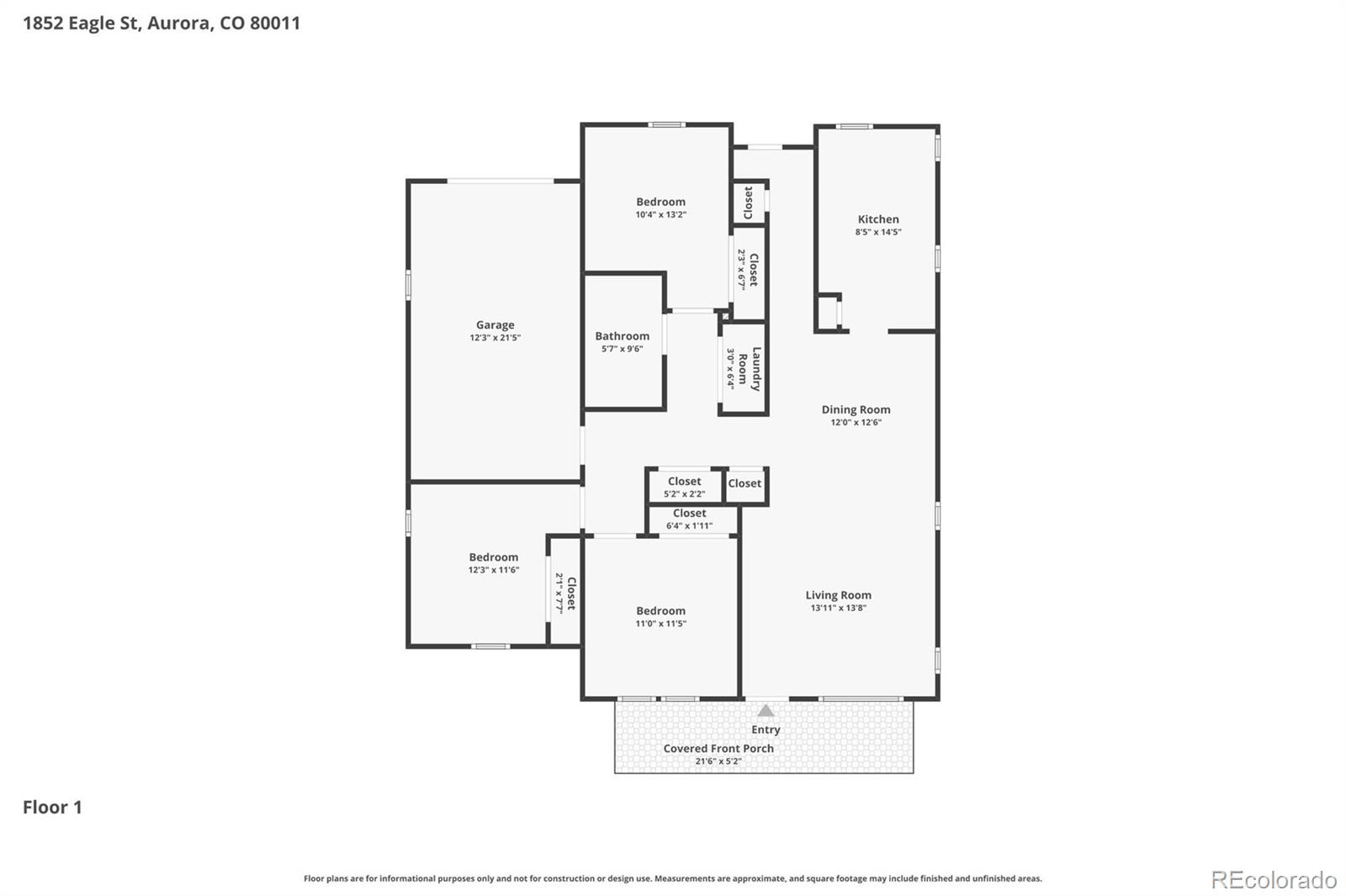 1852 Eagle Street Aurora CO 80011