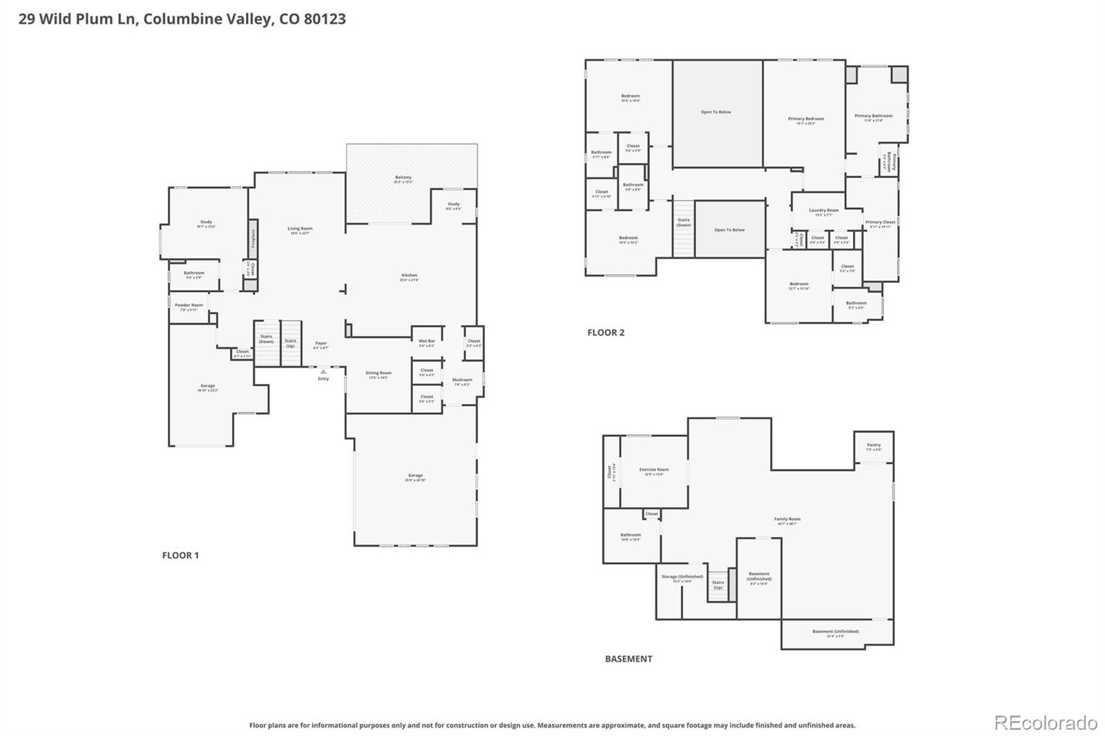 29 Wild Plum Lane Columbine Valley CO 80123