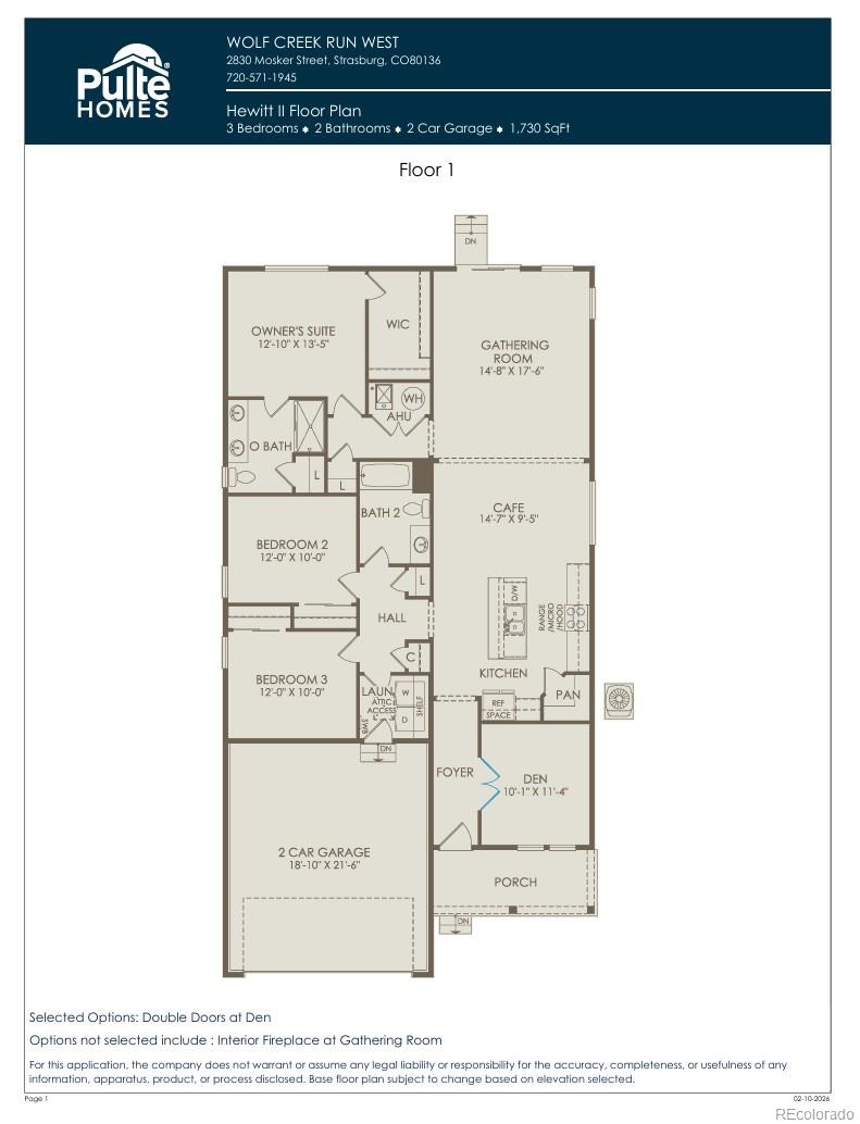 2737 Mosker Street Strasburg CO 80136