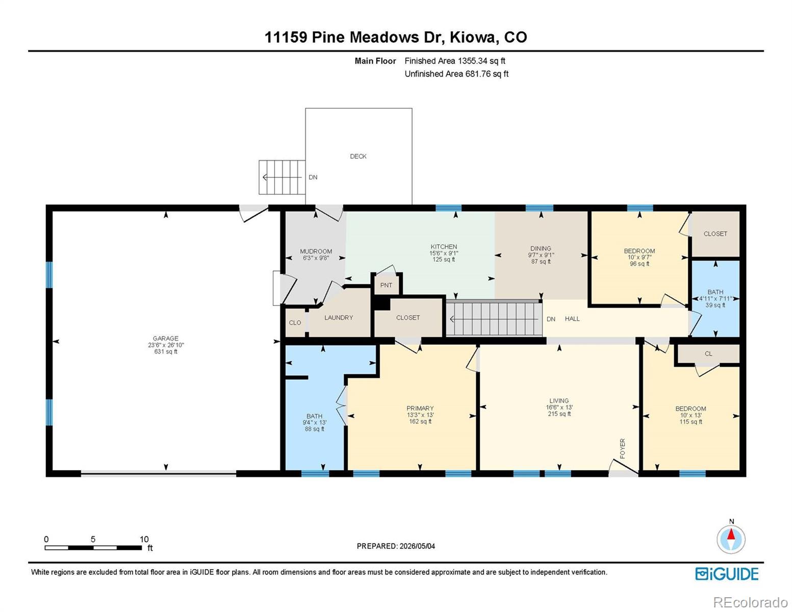 11159 Pine Meadows Drive Kiowa CO 80117