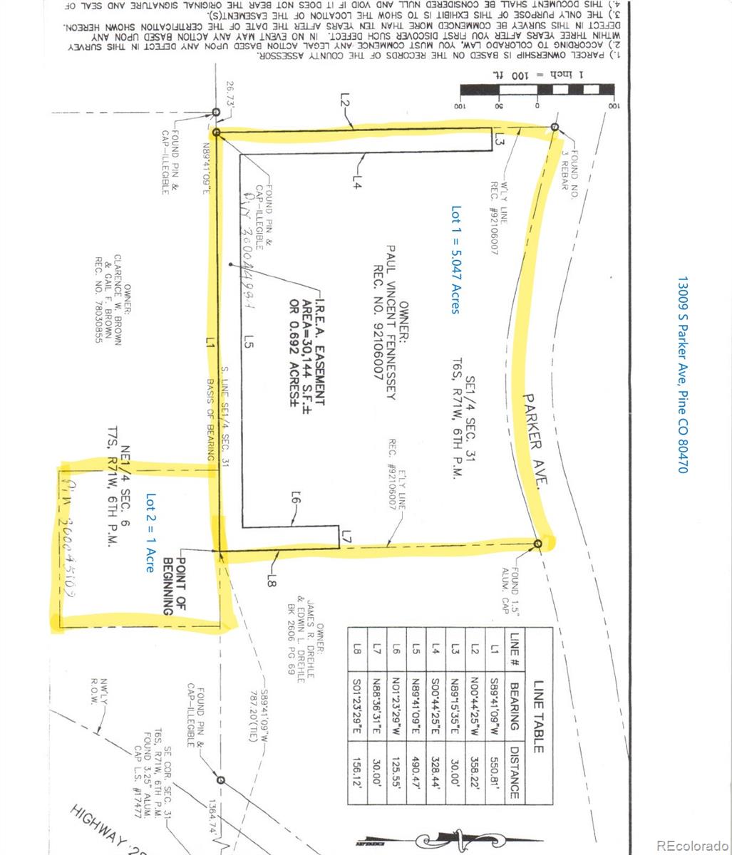 13009 S Parker Avenue Pine CO 80470