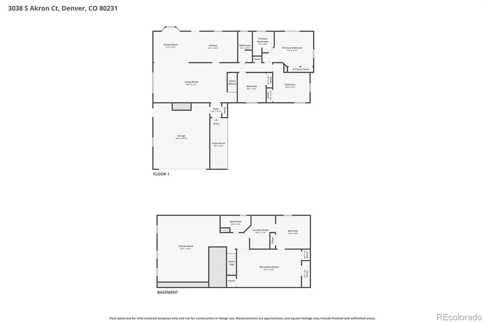 3038 S Akron Court Denver CO 80231