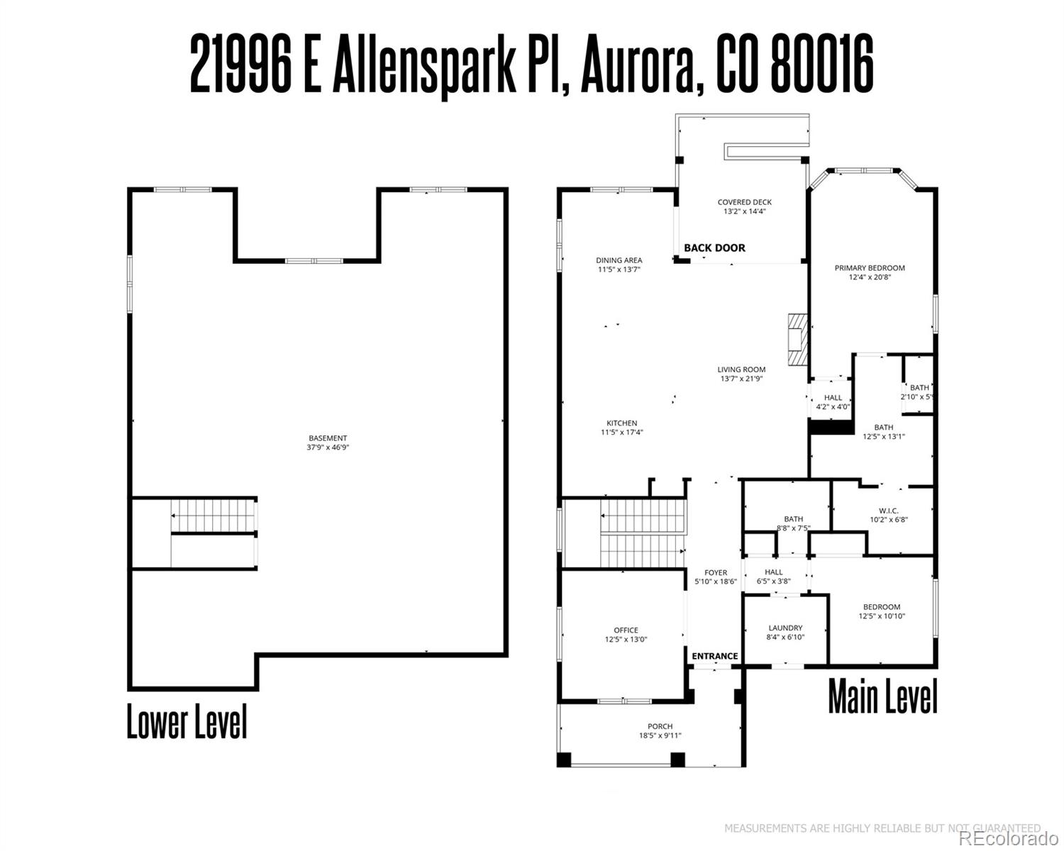 21996 E Allenspark Place Aurora CO 80016
