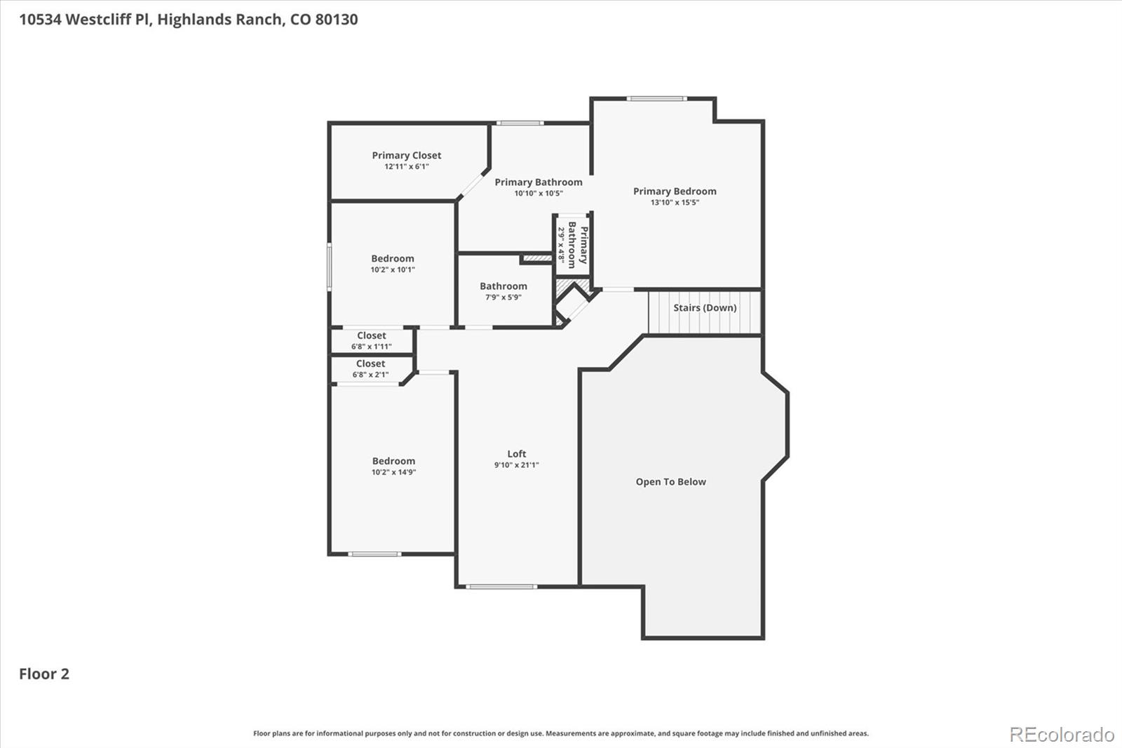 10534 Westcliff Place Highlands Ranch CO 80130