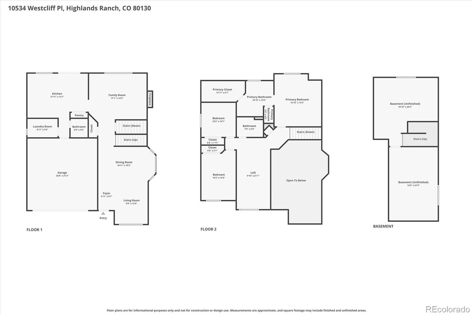 10534 Westcliff Place Highlands Ranch CO 80130