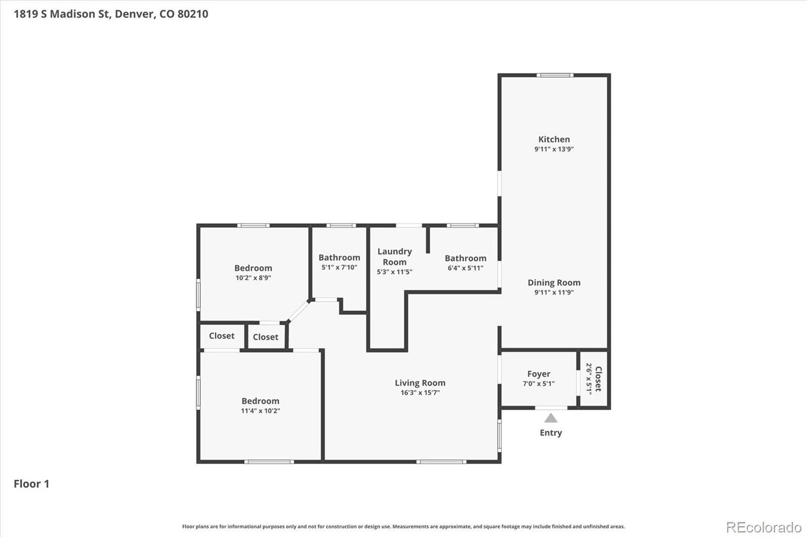 1819 S Madison Street Denver CO 80210
