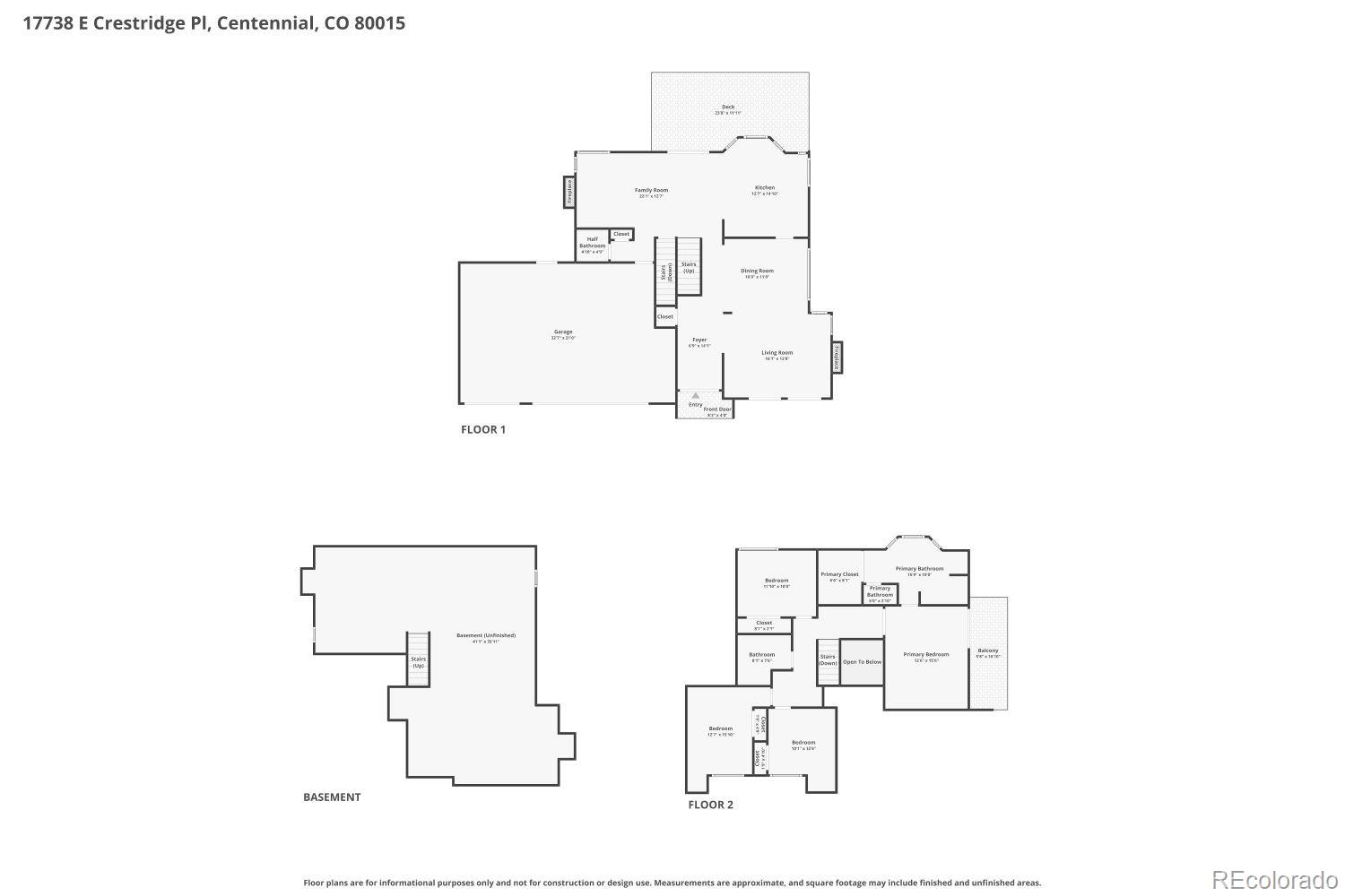 17738 E Crestridge Place Centennial CO 80015