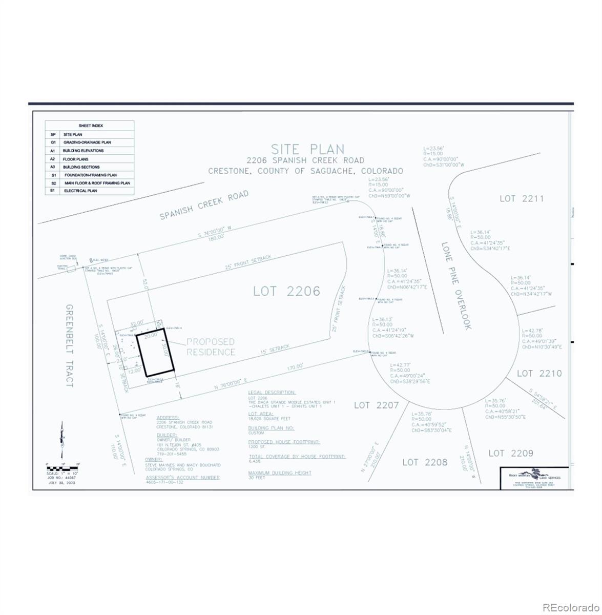 2206 Spanish Creek Road Crestone CO 81131