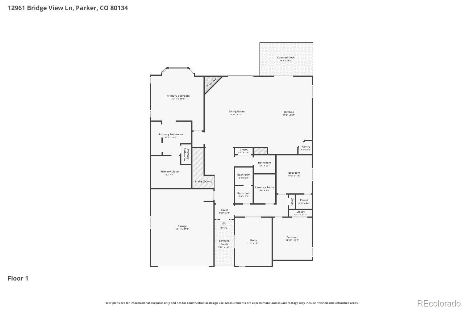 12961 Bridge View Lane Parker CO 80134
