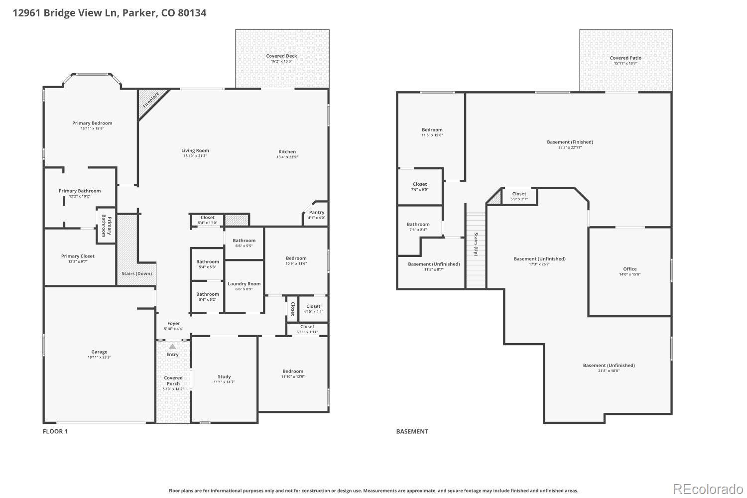 12961 Bridge View Lane Parker CO 80134