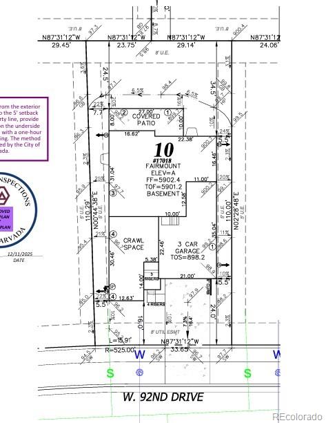 17018 W 92nd Place Arvada CO 80007