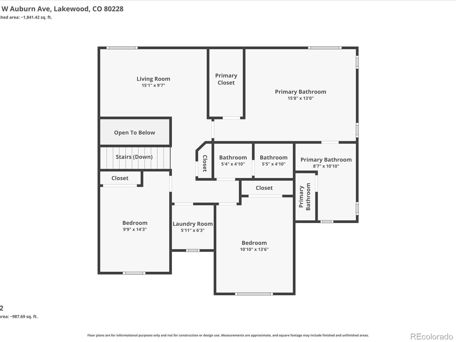 15504 W Auburn Avenue Lakewood CO 80228