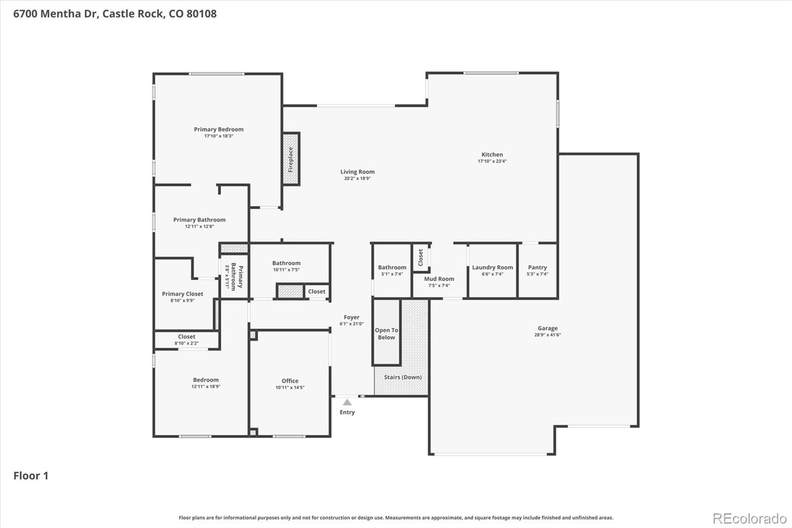 6700 Mentha Drive Castle Rock CO 80108