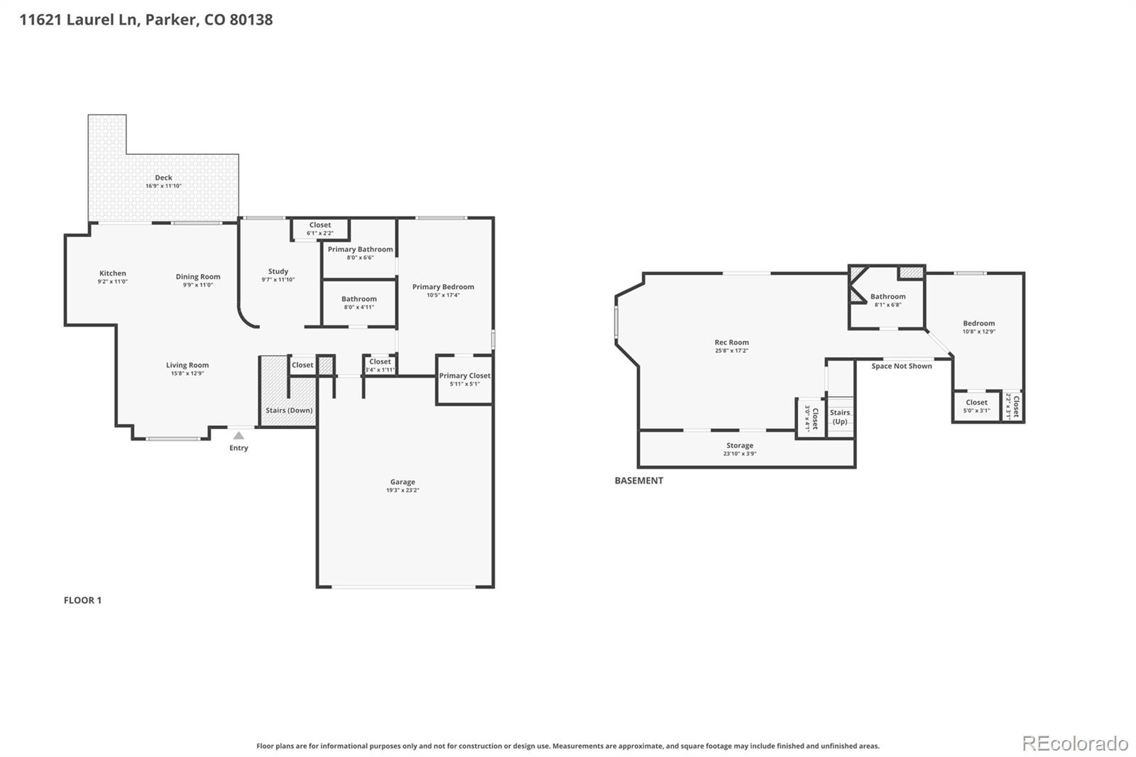 11621 Laurel Lane Parker CO 80138