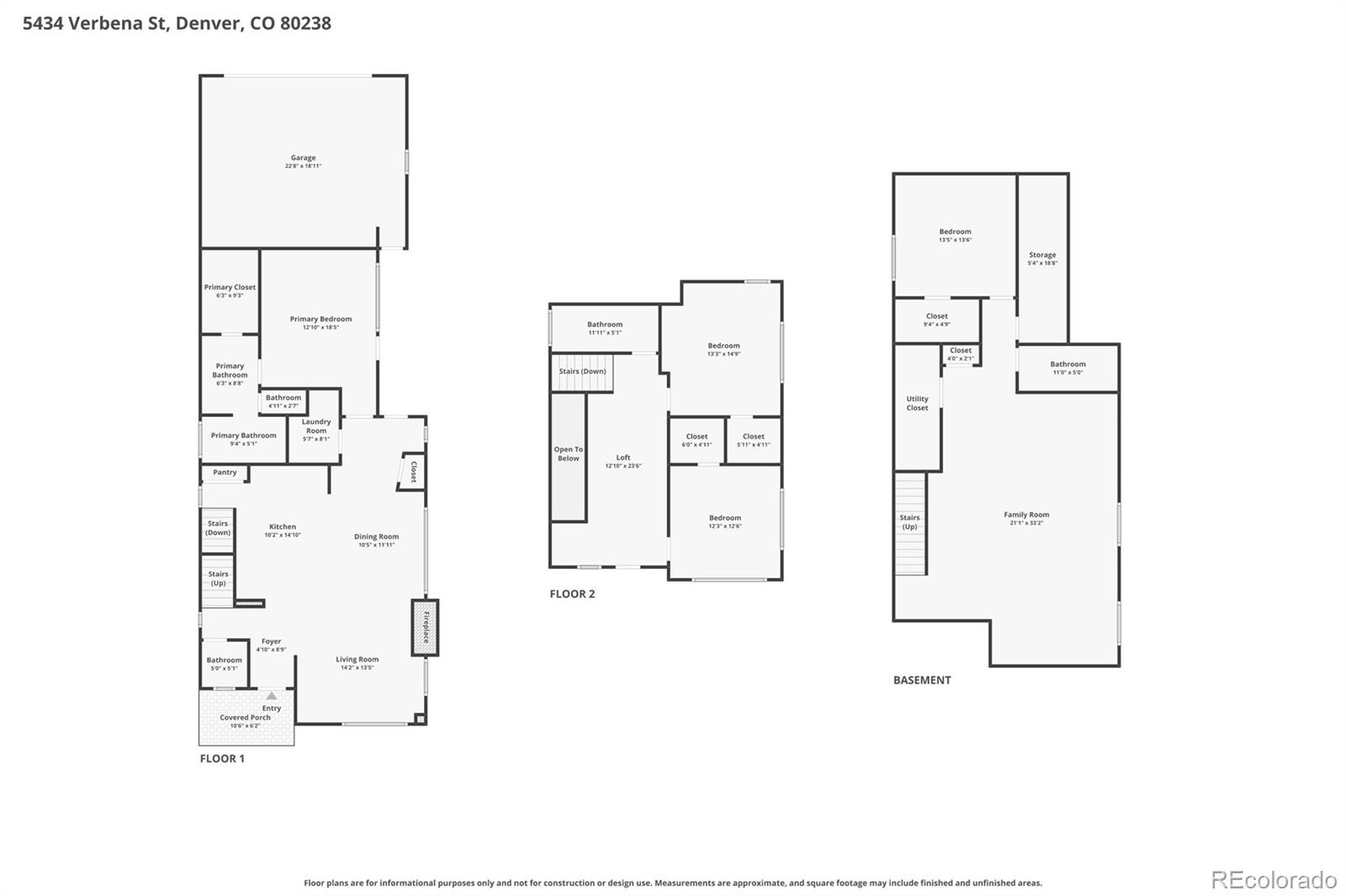 5434 N Verbena Street Denver CO 80238