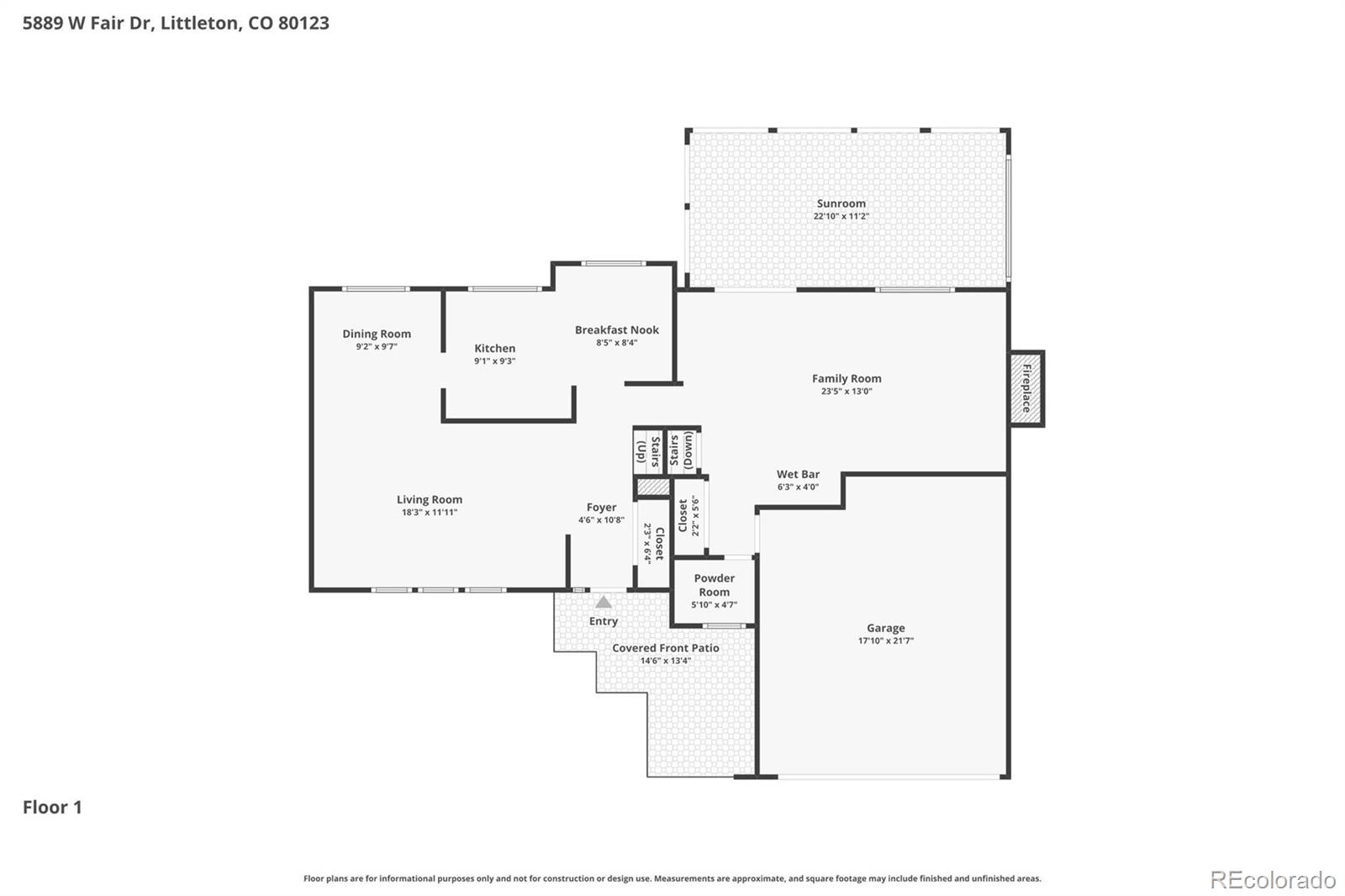 5889 W Fair Drive Littleton CO 80123