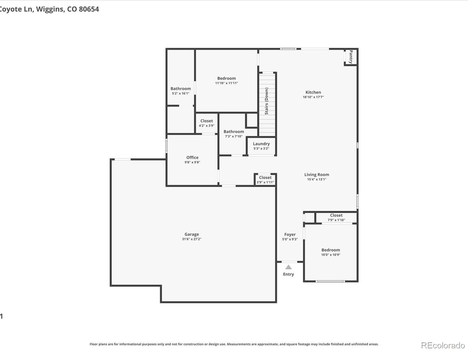 1214 Coyote Lane Wiggins CO 80654