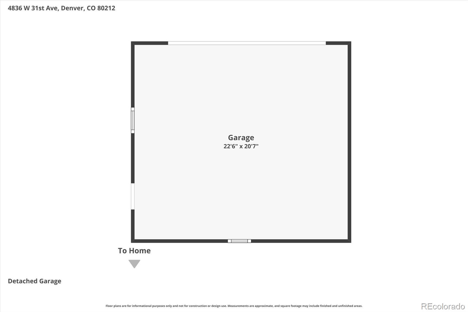 4836 W 31st Avenue Denver CO 80212