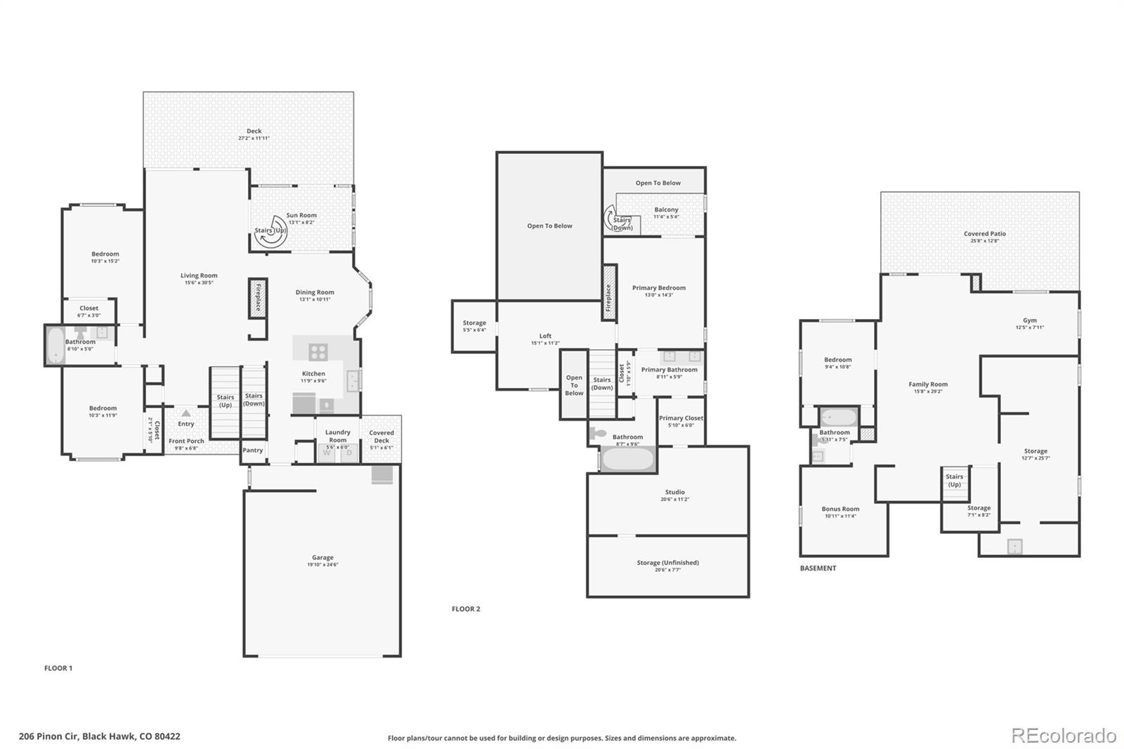 206 Pinon Circle Black Hawk CO 80422