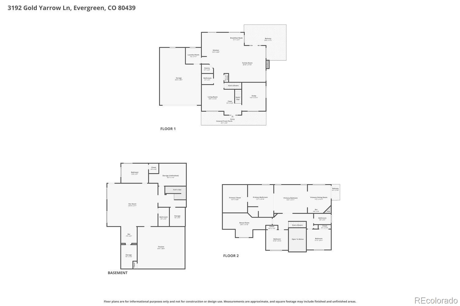 3192 Gold Yarrow Lane Evergreen CO 80439