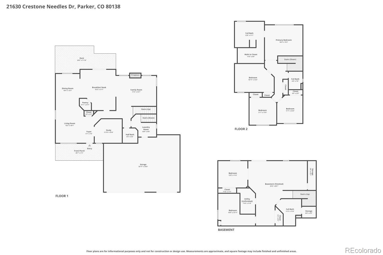 21630 Crestone Needles Drive Parker CO 80138