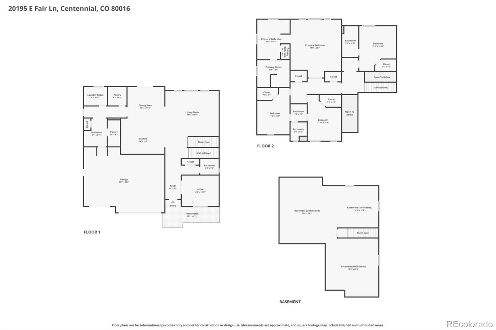 20195 E Fair Lane Centennial CO 80016