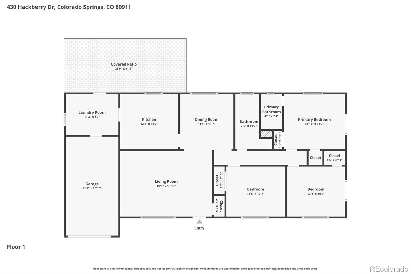 430 Hackberry Drive Colorado Springs CO 80911