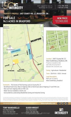 2407 County Road Bradford West Gwillimbury ON L3Z 3K1