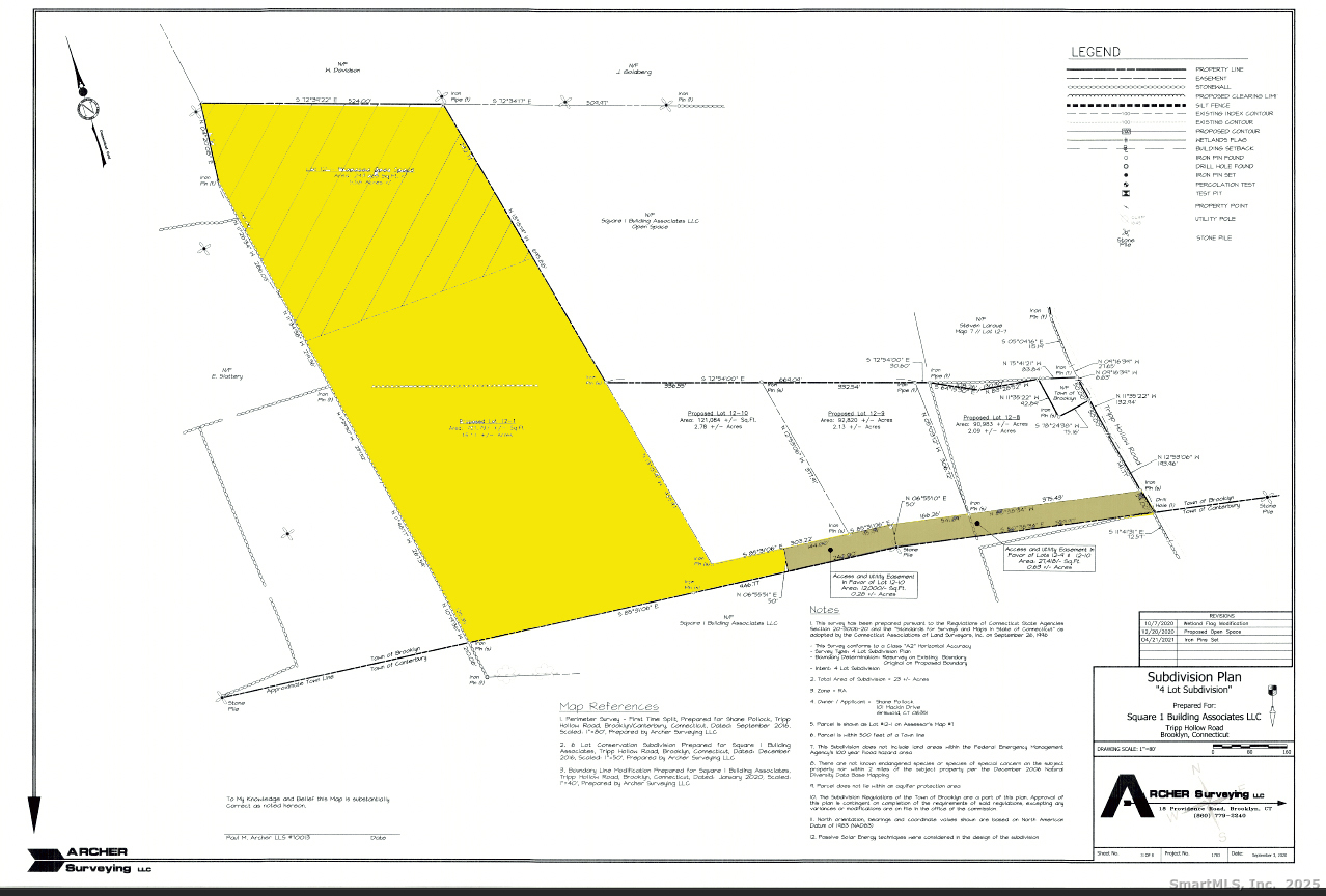 Lot 12-1 Tripp Hollow Road Brooklyn CT 06234