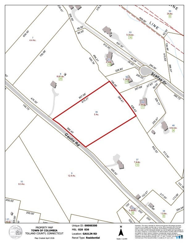 Gaulin Road Columbia CT 06237