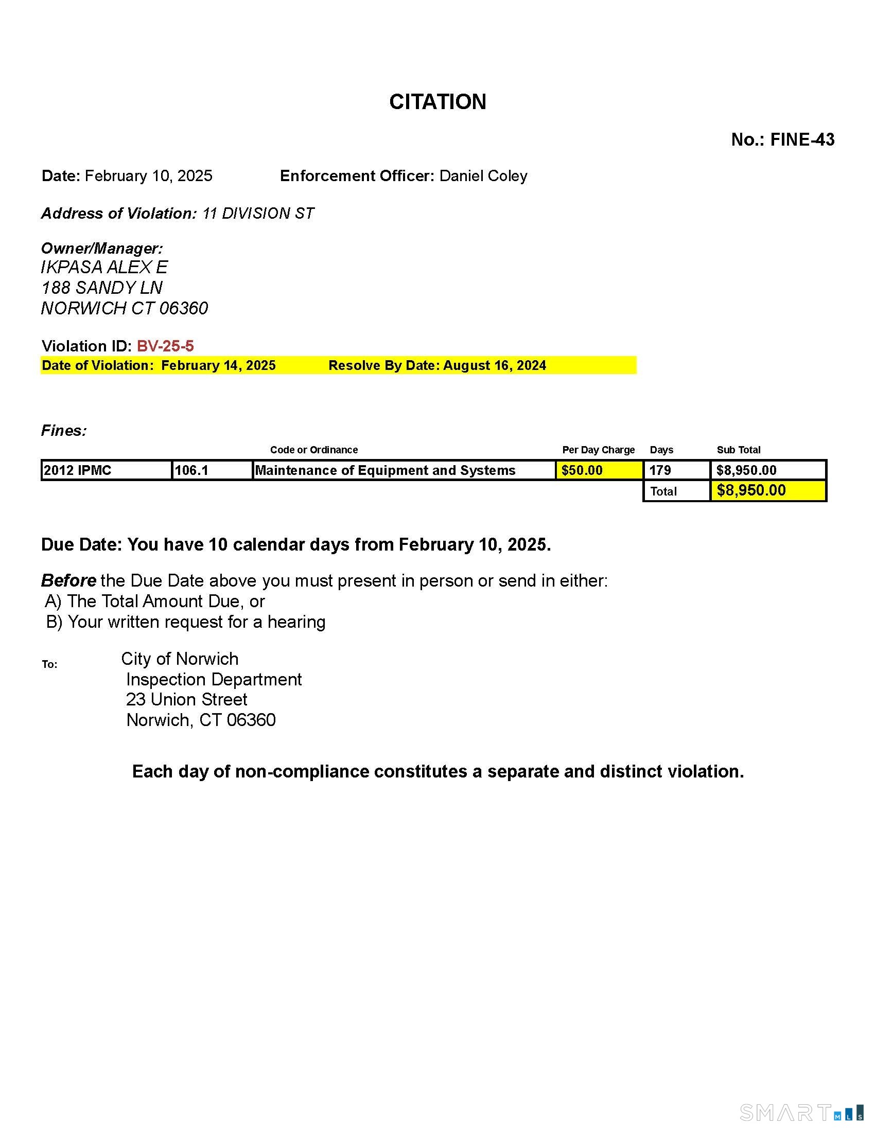 11 Division Street Norwich CT 06360